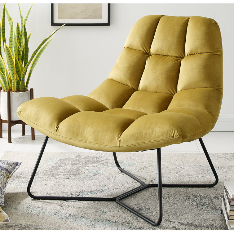 Mercury Row® Teen 38.98'' Wide Tufted Velvet Lounge Chair & Reviews